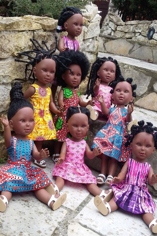 Coiffures africaines des Kitoko Doll