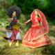 poupées mannequins indienne et africaine