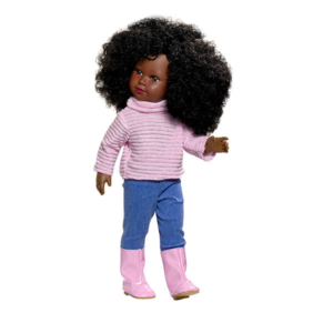 Djelika poupée noires avec cheveux bouclés
